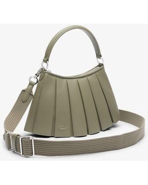 Lacoste Lenglen Leather Logo Bag - Metallic