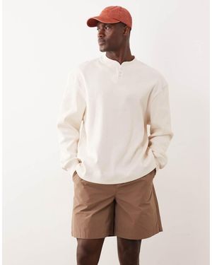 New Look Pull On Parachute Shorts - Natural