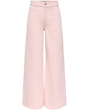 Jdy Jeans Met Wijde Pasvorm - Roze