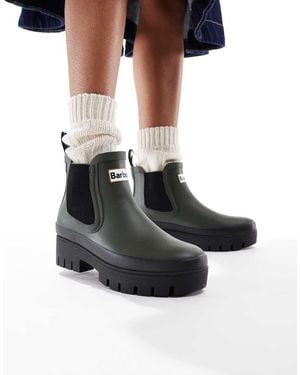 Barbour Halton Wellington Boots - Black