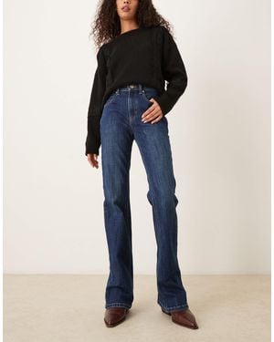 Free People Double Knot High Rise Straight Leg Jeans - Blue