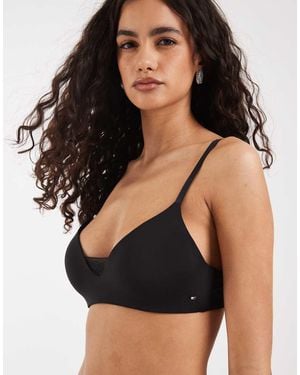 Tommy Hilfiger Comfort Lace Lightly Padded Wireless Bra - Black