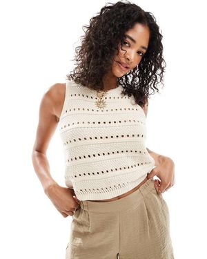 Levi's Superbloom Crochet Knit Tank Top - Natural