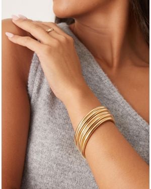 ASOS Wrap-around Stretchy Bracelet - Brown