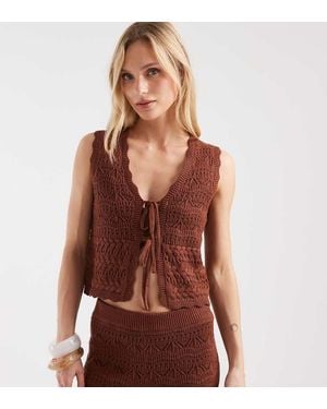 New Look Gilet - Marrone