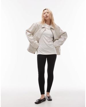 Topshop Unique Legging épais long - Noir