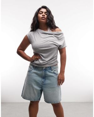Collusion Plus Loose Jorts - Blue