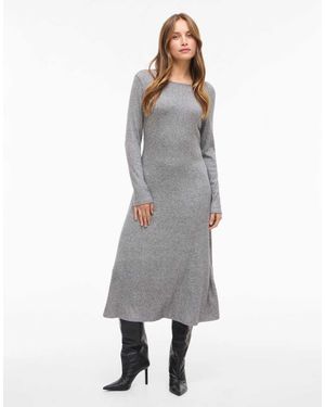 Vila Midi Dress - Grey