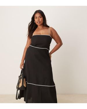 Esmee Curve Exclusive Ric Rac Maxi Beach Dress - Multicolour