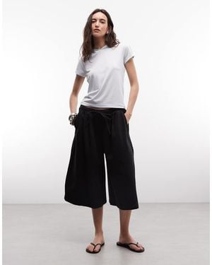 Collusion Pull On Longline Jort - White