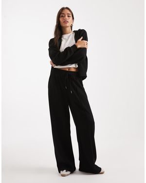 Brave Soul Joggingbroek Met Rechte Pijpen Van Een Stof - Zwart