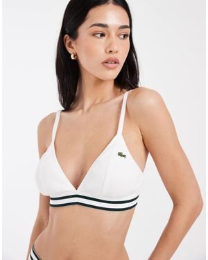 Lacoste Triangle Bralette - White