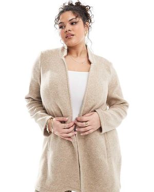 Vero Moda Abrigo Cómodo Y Ligero Sin Cierres De -Beis Neutro