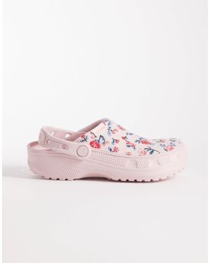 Crocs™ Classic - sabots à fleurs - Rose
