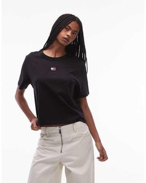 Tommy Hilfiger Central Badge Boxy T-shirt - Black