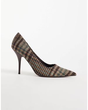 ASOS Perth Pointed Stiletto High Heel Court Shoes - Metallic