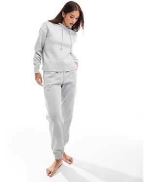 Pieces Sweat Jogger Co-Ord With Tie Waist - Grey