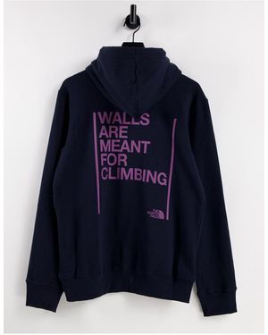 The North Face Walls Are Meant For Climbing Hoodie - Blue