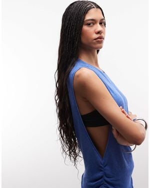 Weekday Dropped Armhole Tank - Blue