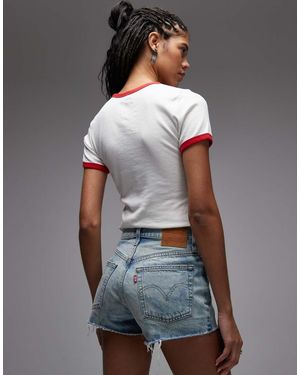 Levi's 501 Original Denim Shorts - Grey