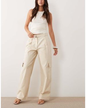Mango Pantaloni Multitasche Ampi - Neutro
