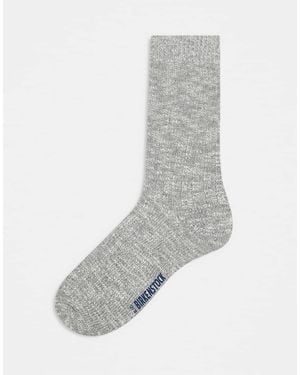 Birkenstock Cotton Slub Socks - Grey