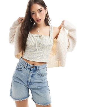 Cotton On Ella Corset Top - Blue