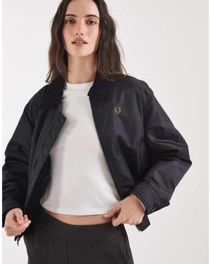 Fred Perry Padded Caban Jacket - Black