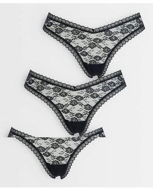 ASOS 3-Pack Strings Van Kant - Metallic