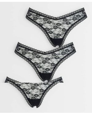 ASOS Confezione Da 3 Perizomi Interamente - Metallizzato
