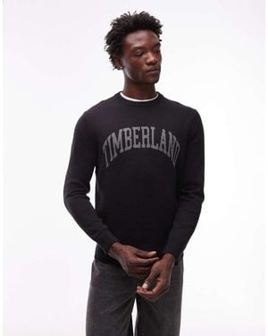 Timberland Collegiate Chest Logo Crew Knit - Blue