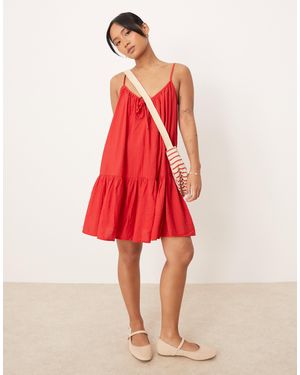 JDY Petite – minikleid - Rot