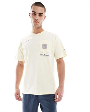 Nike Basketball Nba La Lakers Graphic T-Shirt - White