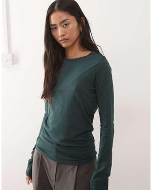Weekday Super Soft Long Sleeve Top - Blue