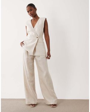 GOOD AMERICAN Pantalones De Lino (Parte De Un Conjunto)-Neutro