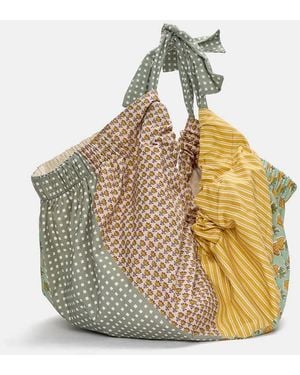 Pull&Bear Maxi Shopper Met Print - Metallic