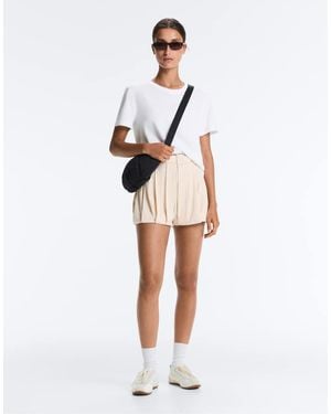 Oysho Light Touch Bloomer Shorts - White