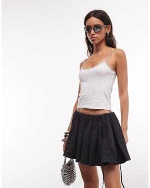 Weekday Mini-jupe volumineuse - délavé - Blanc