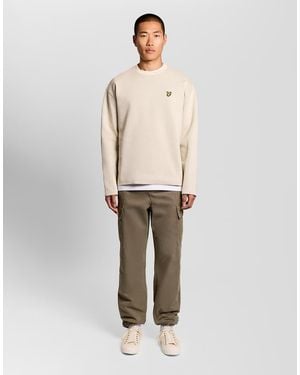 Lyle & Scott Trousers Cuffed Cargo Trousers - Natural