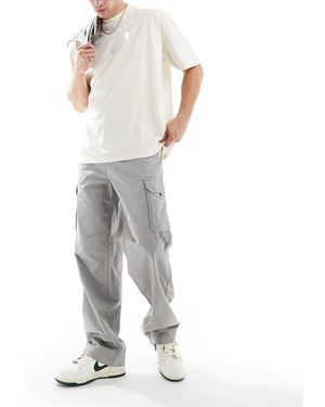 ADPT Pantaloni Cargo Ampi Chiaro - Grigio