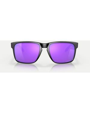 Oakley Holbrook Square Sunglasses With Mirrored Lens - Purple