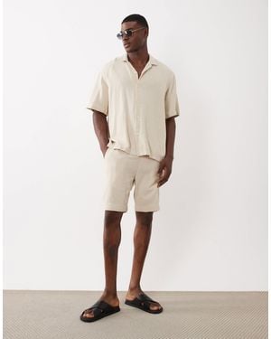 SELECTED Co-Ord Textured Short - Natural