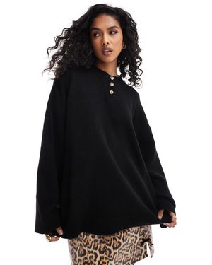ASOS Asosd design – oversize-strickpullover - Schwarz