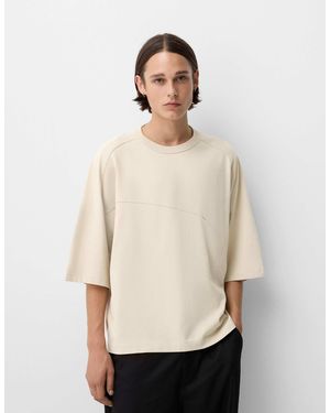 Bershka – collection – oversize-t-shirt - Natur