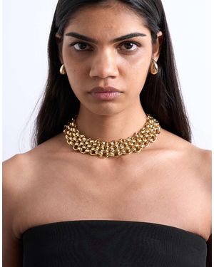 TOPSHOP Mia Statement Necklace - Natural