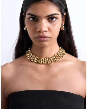 TOPSHOP Mia Statement Necklace - Natural