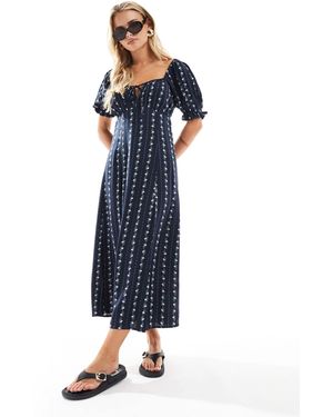 Miss Selfridge – gesponnenes freizeitkleid - Blau