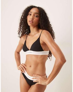 Calvin Klein Reggiseno A Triangolo Sfoderato - Nero