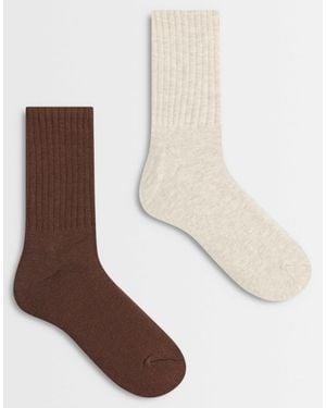 Jack & Jones 2 Pack Crew Socks - White