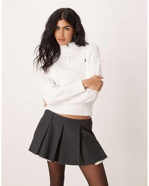 Polo Ralph Lauren Half Zip Thru Jumper - White